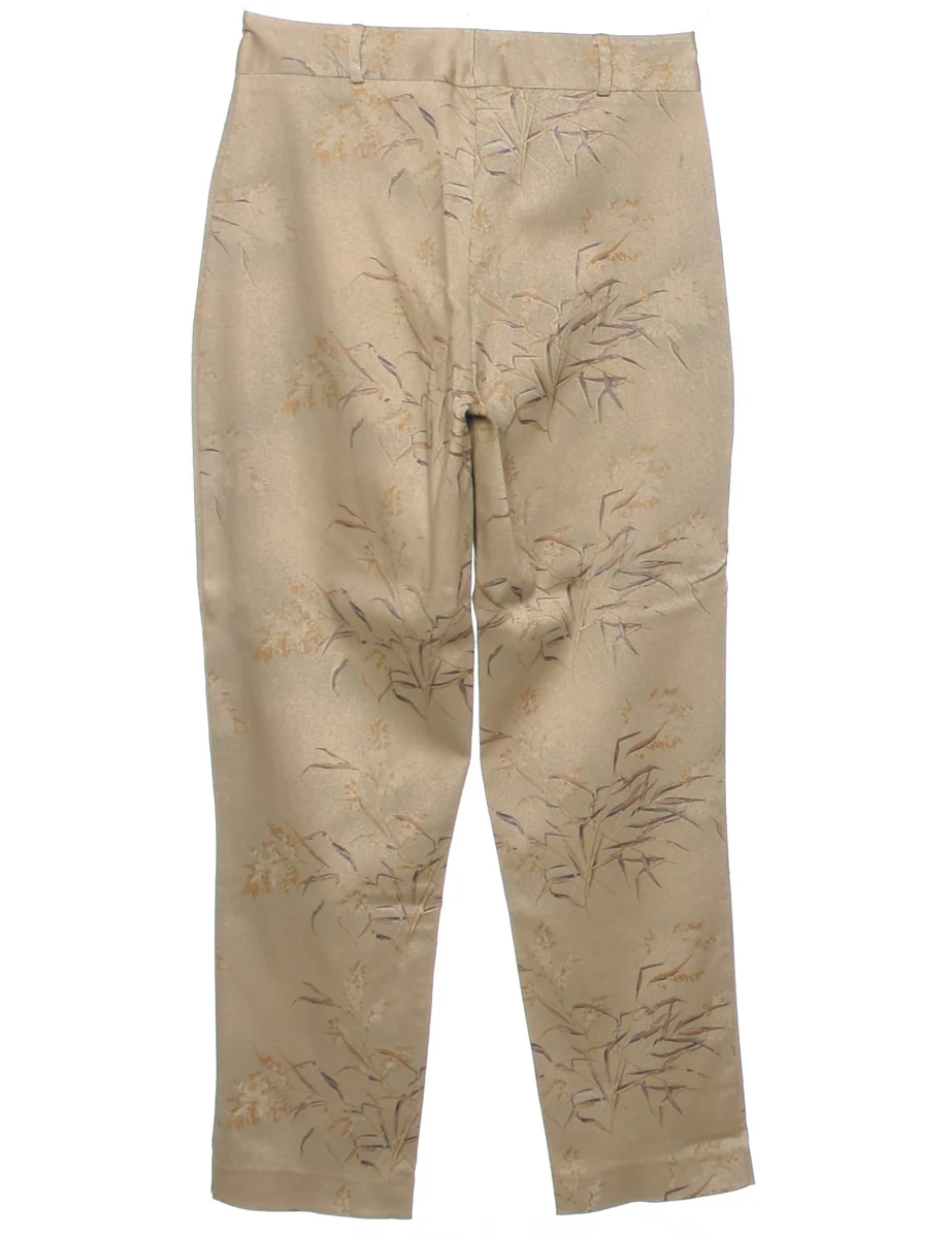 Vintage Foliage High Waist Trousers - W28 L28 - Image 2