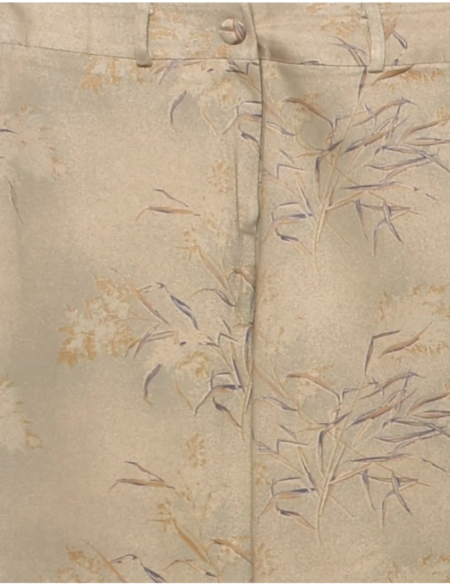 Vintage Foliage High Waist Trousers - W28 L28 - Image 3