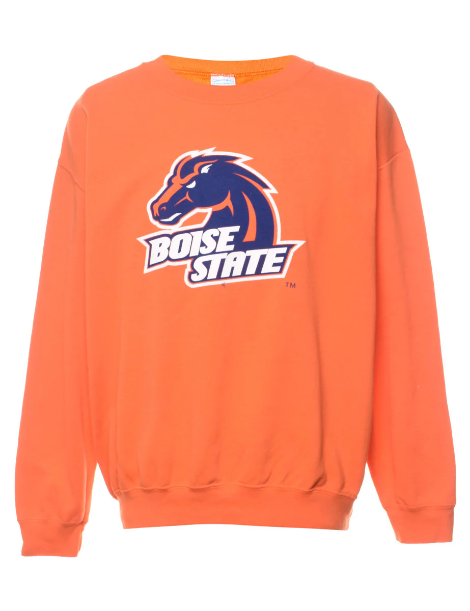 Vintage Football Boise State Sports Sweatshirt - L