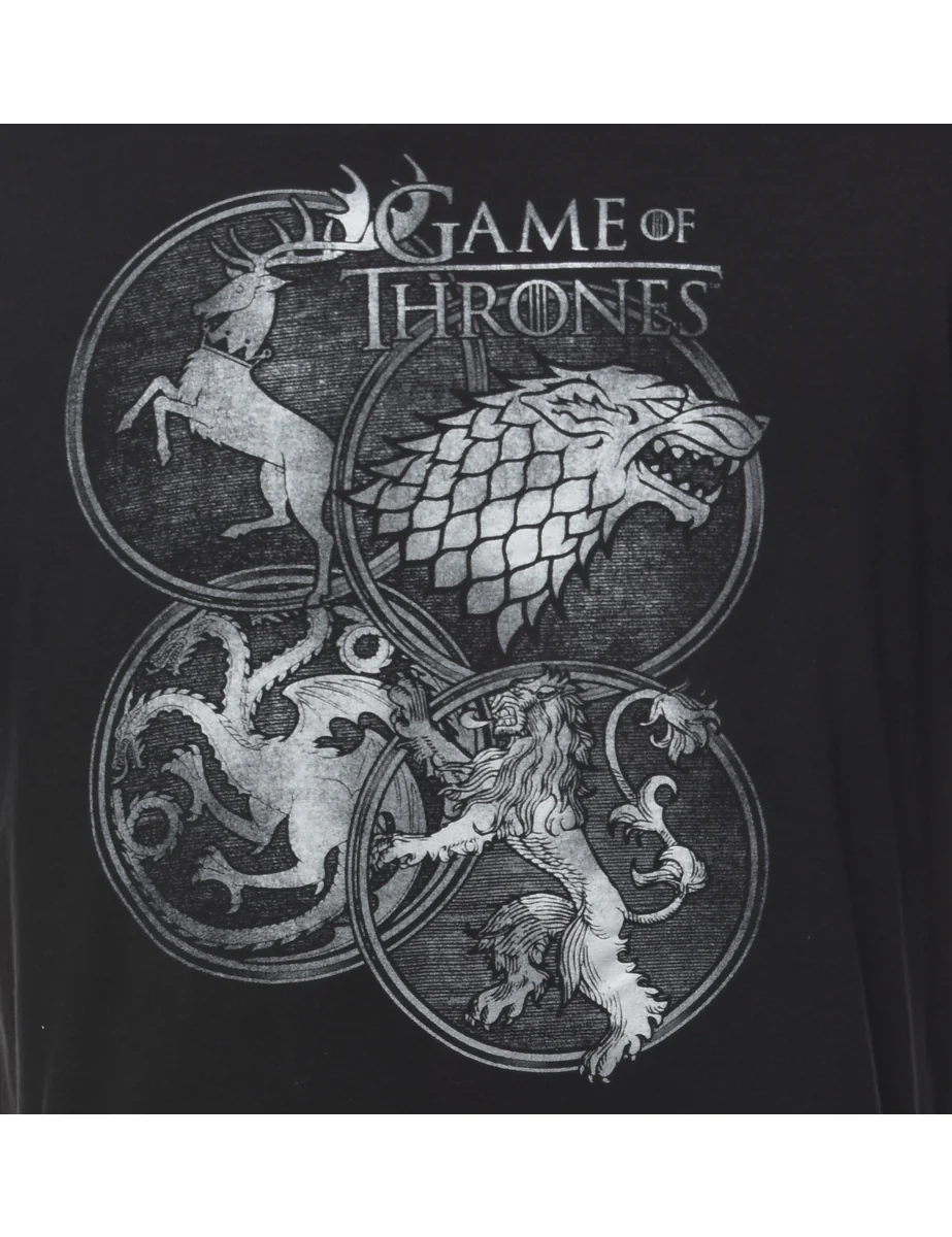 Game Of Thrones Printed T-shirt - L - Image 3