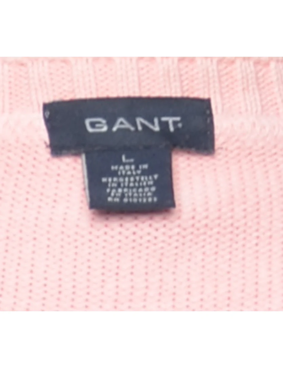 Gant Pale Pink Jumper - L - Image 4