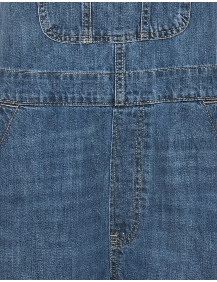 Vintage Gap Cropped Dungarees - W38 L8 - Image 3