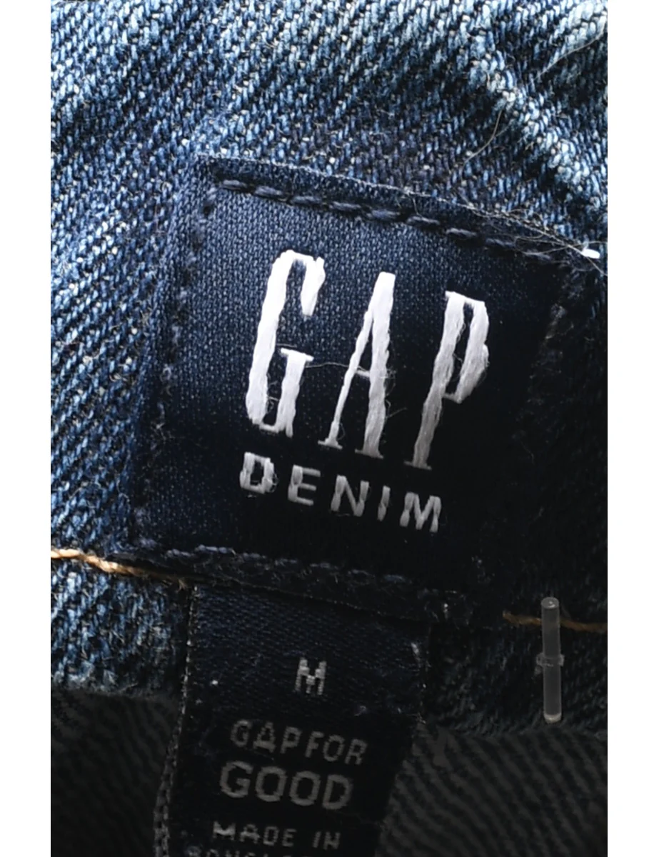 Vintage Gap Cropped Dungarees - W38 L8 - Image 4