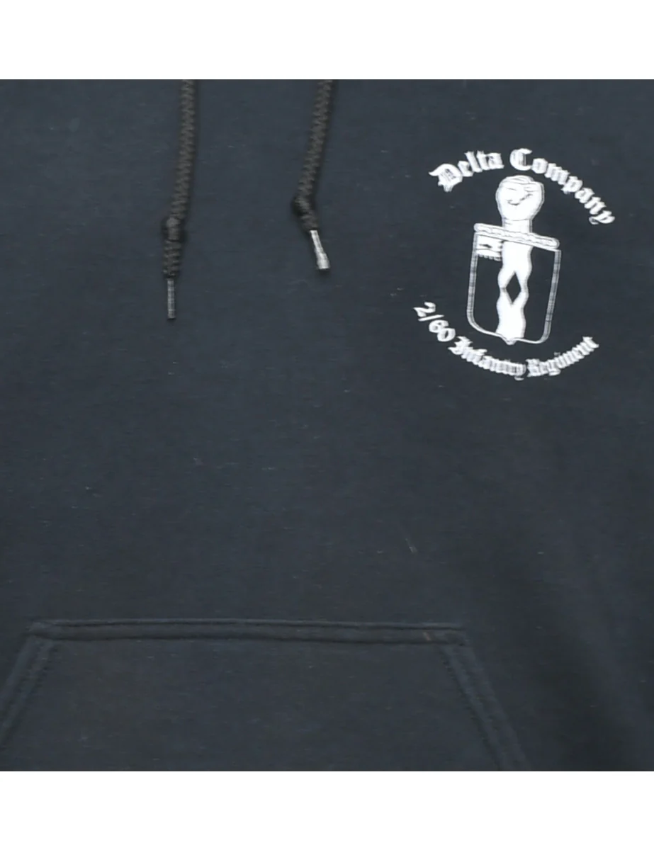 Vintage Gildan Printed Hoodie - M - Image 3
