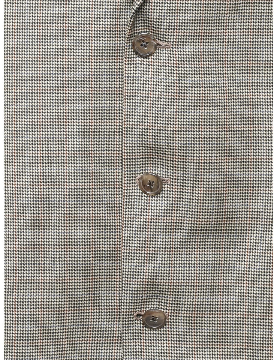 Vintage Green Dogtooth Blazer - L - Image 3