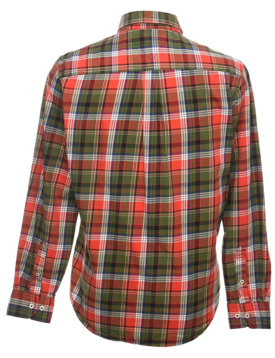 Vintage Green & Red Tommy Hilfiger Checked Shirt - M - Image 2