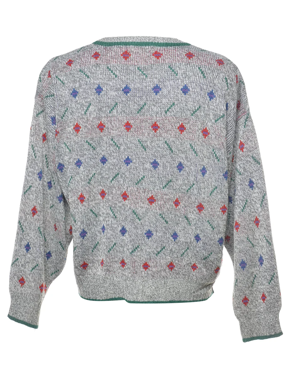 Vintage Grey Jumper - L - Image 2