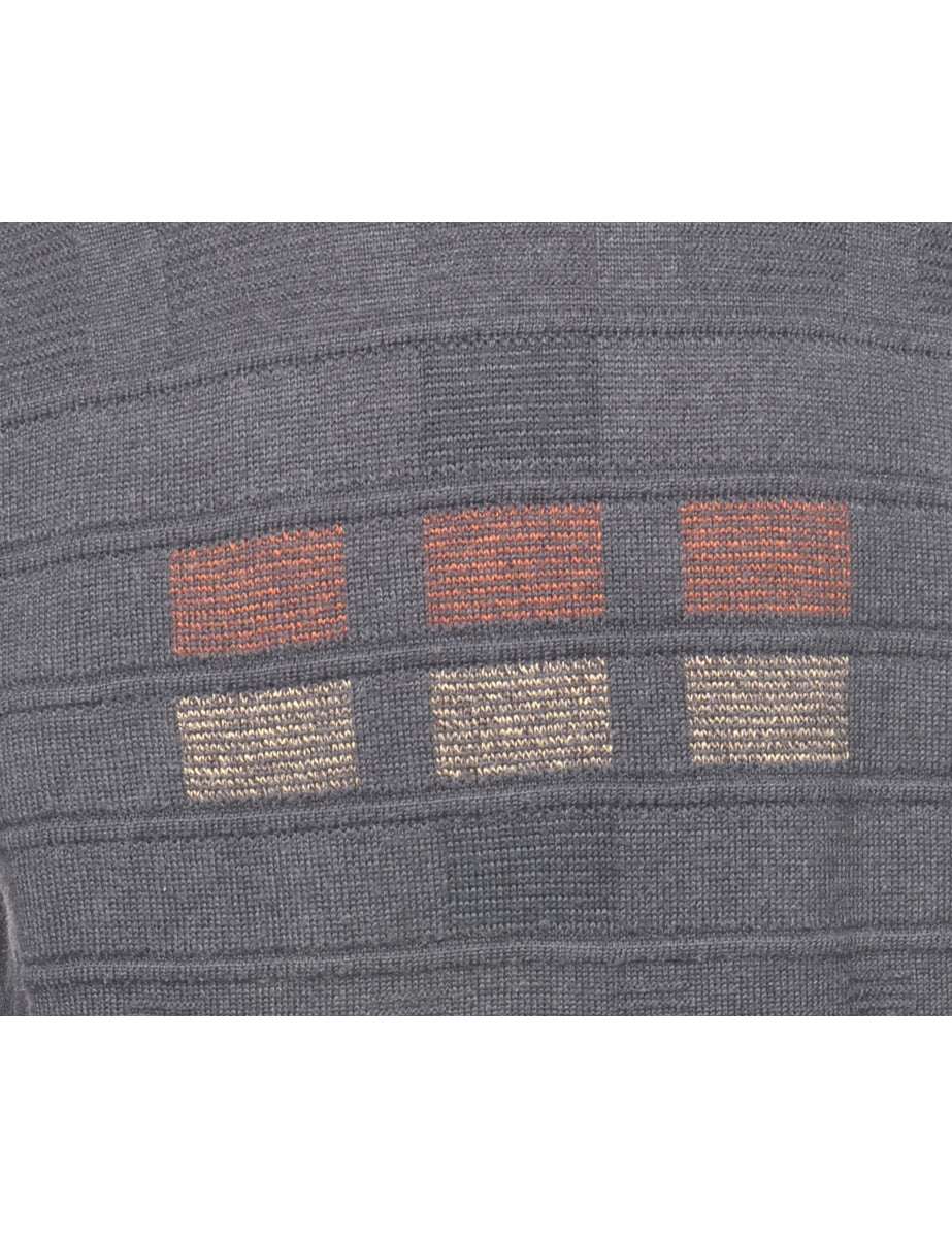 Vintage Grey Jumper - M - Image 3