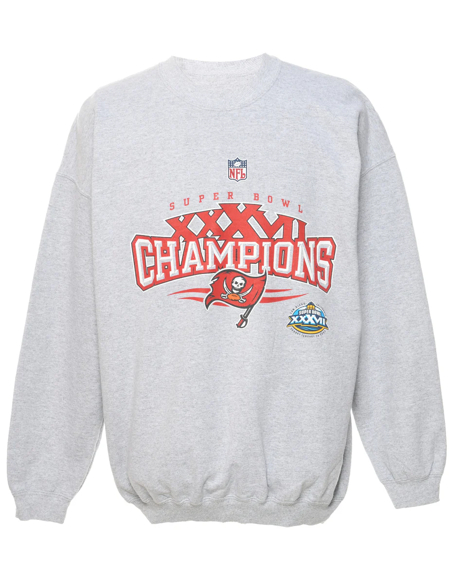 Grey NFL San Diego California Sports Sweatshirt - XL