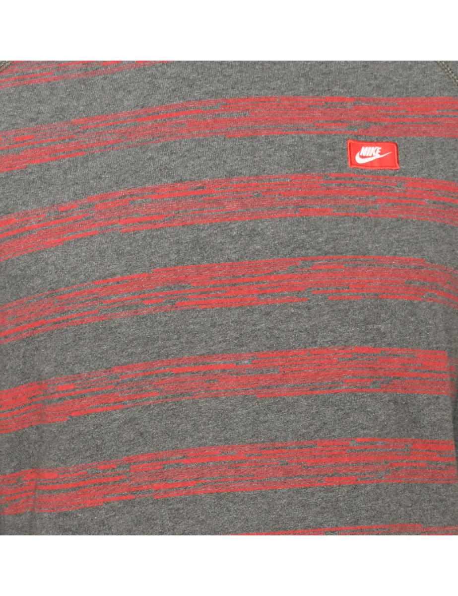 Vintage Grey Nike Printed Sweatshirt - M - Image 3