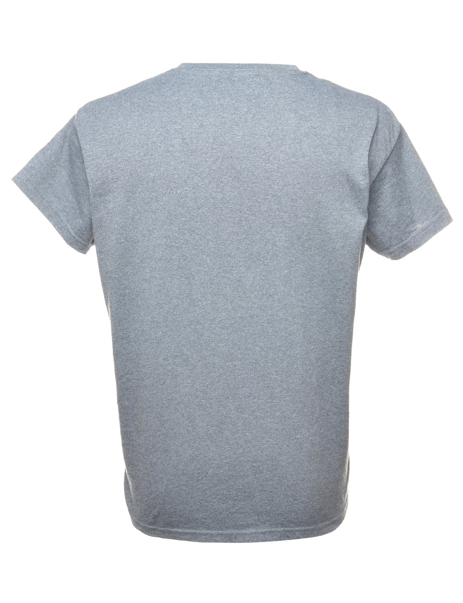 Vintage Grey Plain T-shirt - XL - Image 2