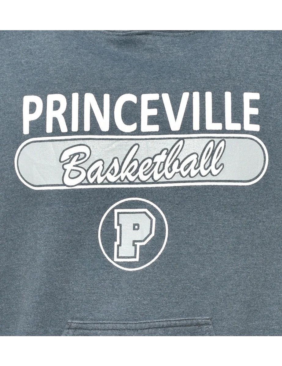 Vintage Grey Princeville Printed Hoodie - S - Image 3