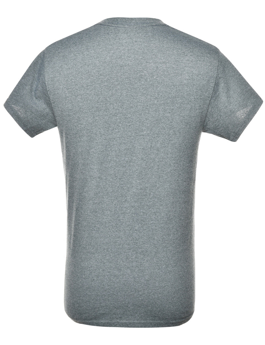 Vintage Grey Printed T-shirt - S - Image 2