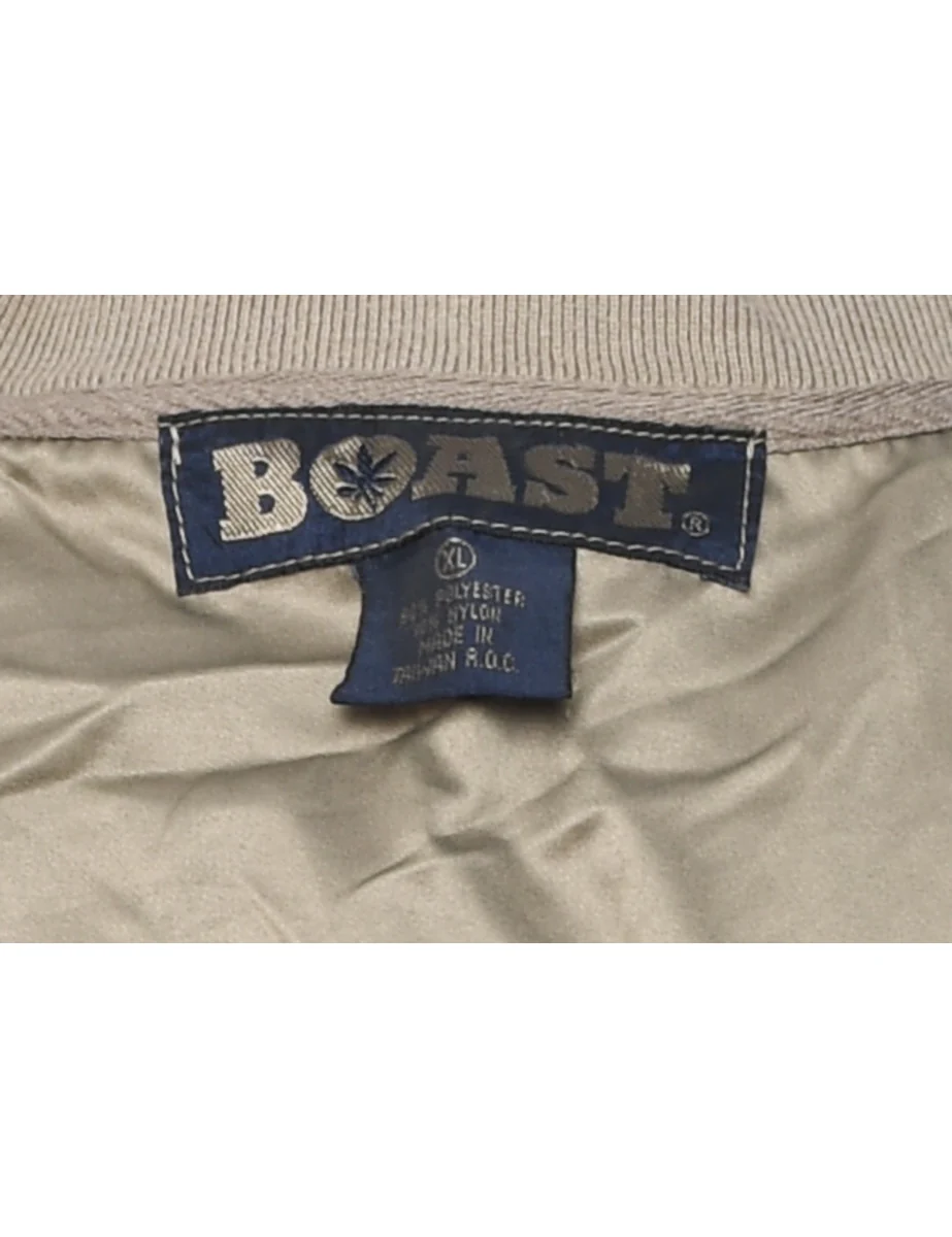 Vintage Grey V-Neck Nylon Jersey - XL - Image 4