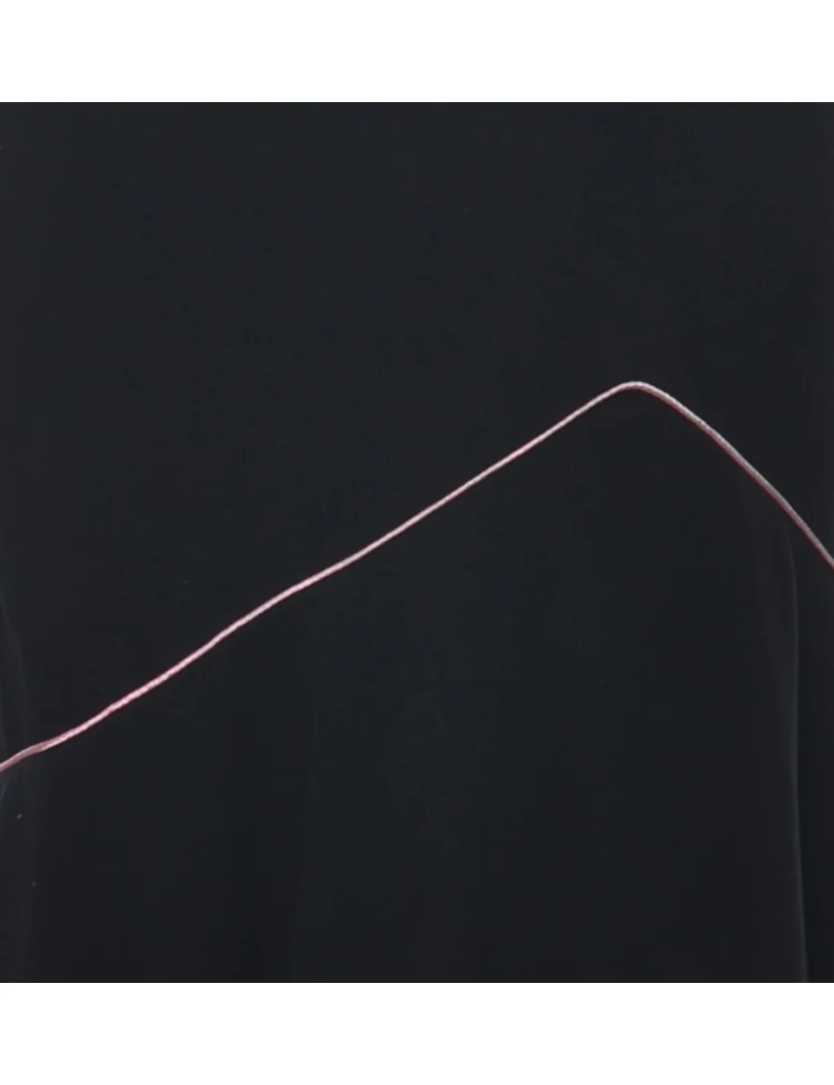Vintage Halterneck Y2K Black Dress - XS - Image 3