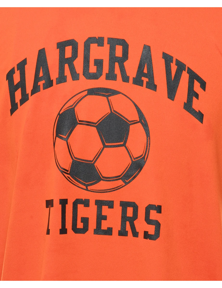 Vintage Hargrave Tigers Football Sports T-shirt - M - Image 3