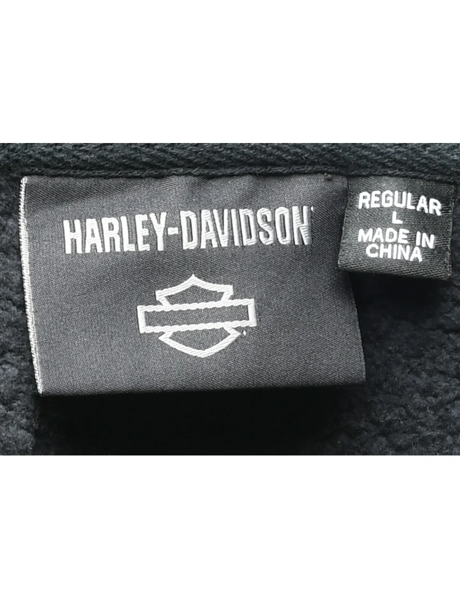 Harley Davidson Embroidered Sweatshirt - L - Image 4