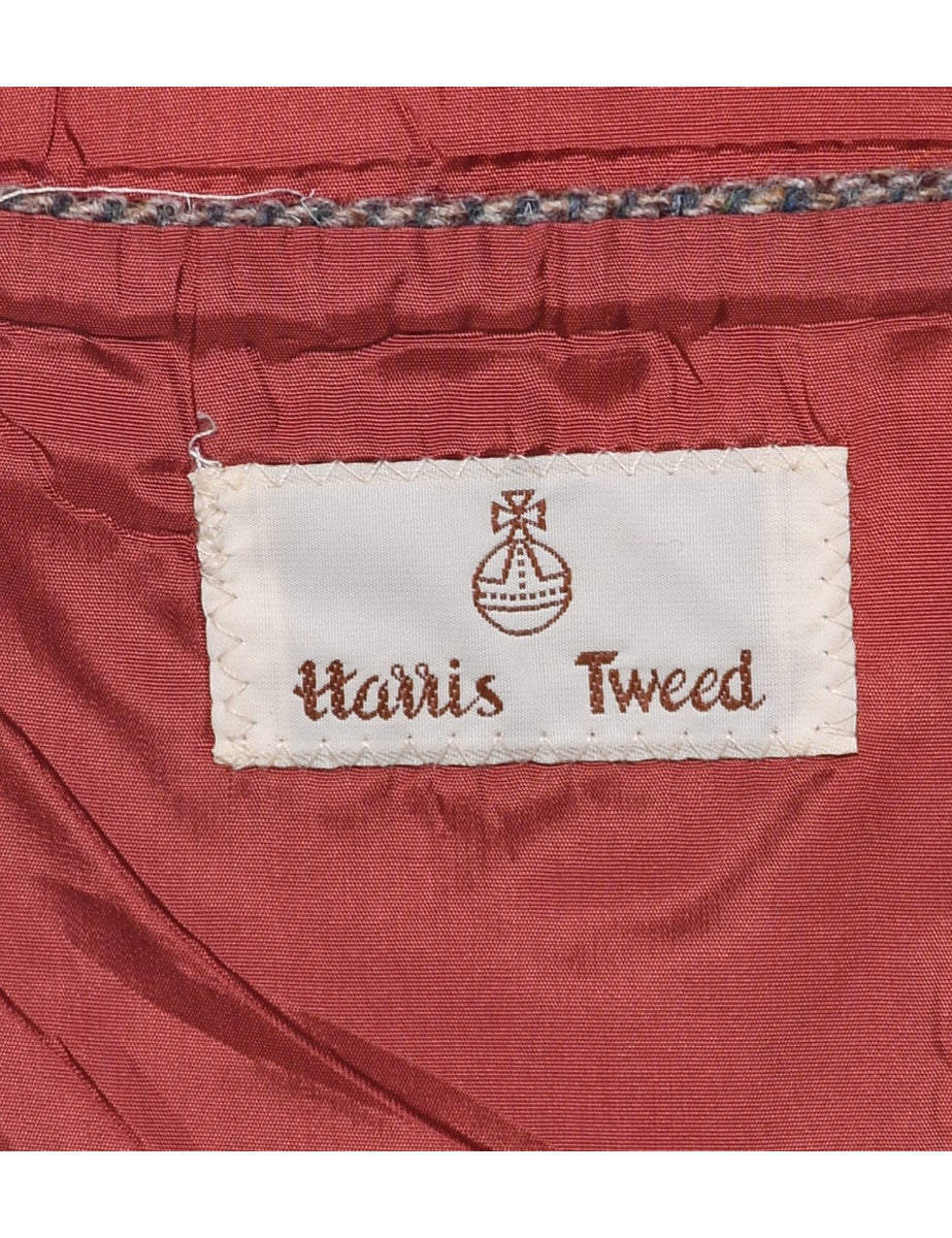 Harris Tweed Brown Blazer - L - Image 4