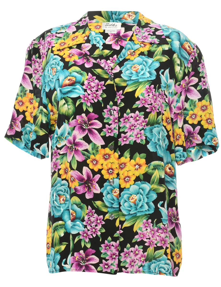 Vintage Hawaiian Print Shirt - L