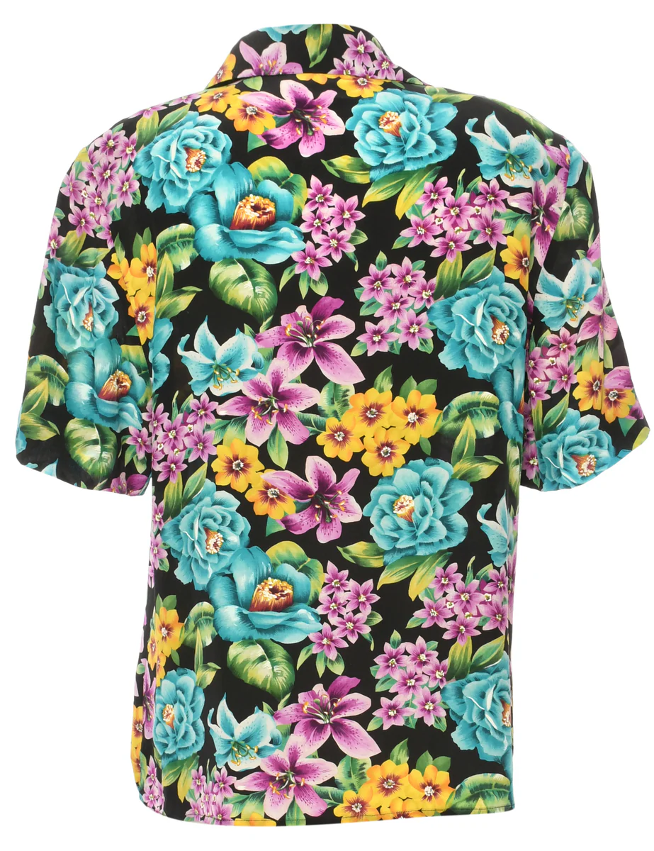 Vintage Hawaiian Print Shirt - L - Image 2