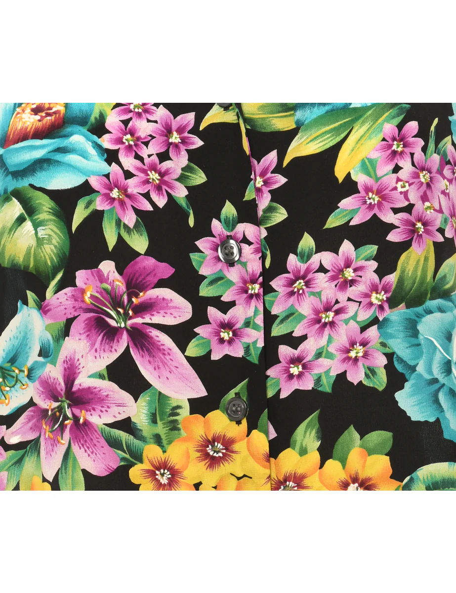 Vintage Hawaiian Print Shirt - L - Image 3