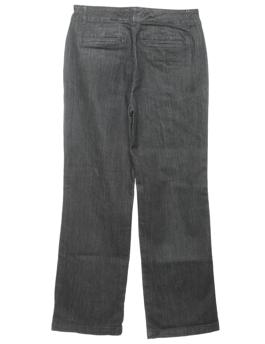 Vintage High Waist Black Bootcut Jeans - W30 L32 - Image 2