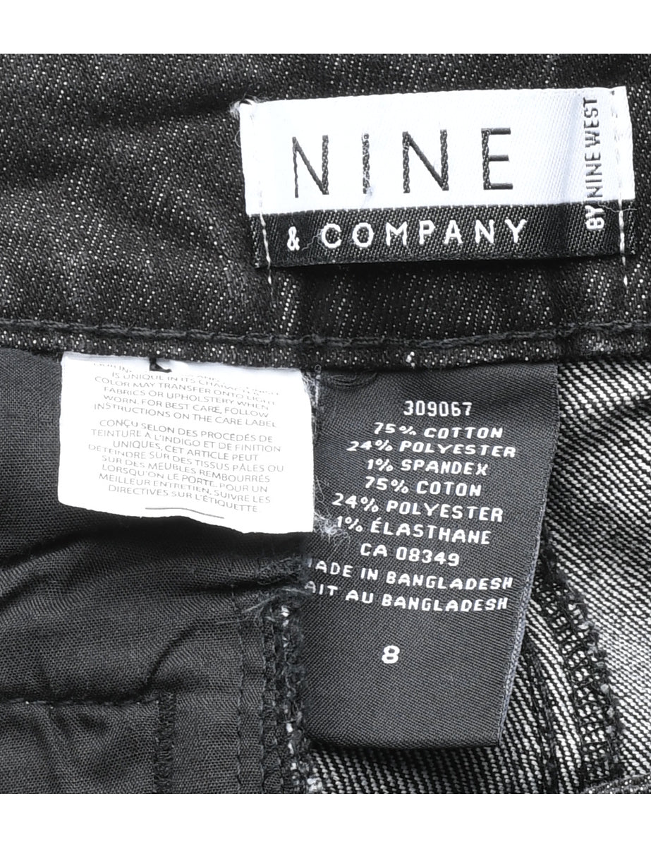 Vintage High Waist Black Bootcut Jeans - W30 L32 - Image 4