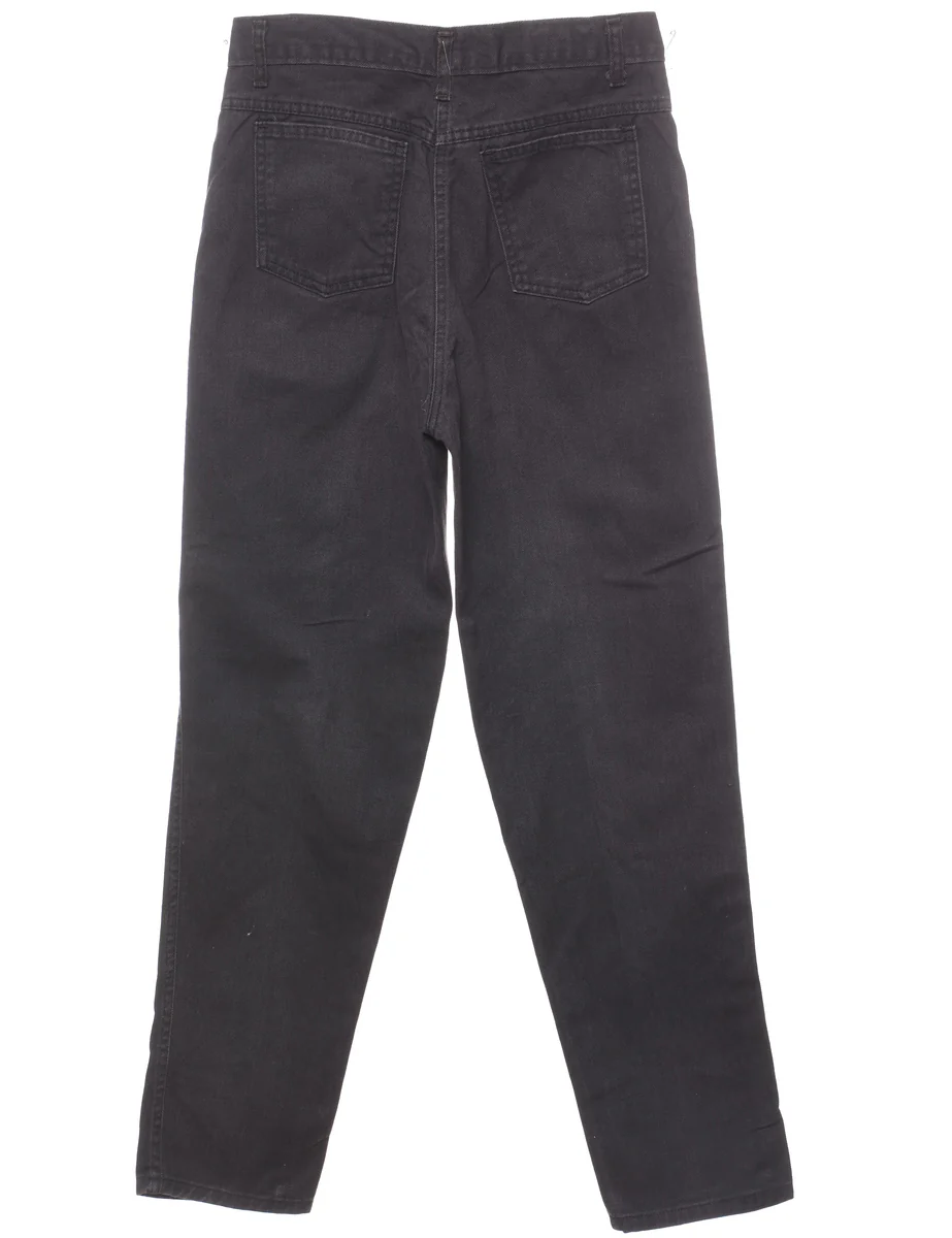 Vintage High Waist Classic Tapered Jeans - W26 L30 - Image 2