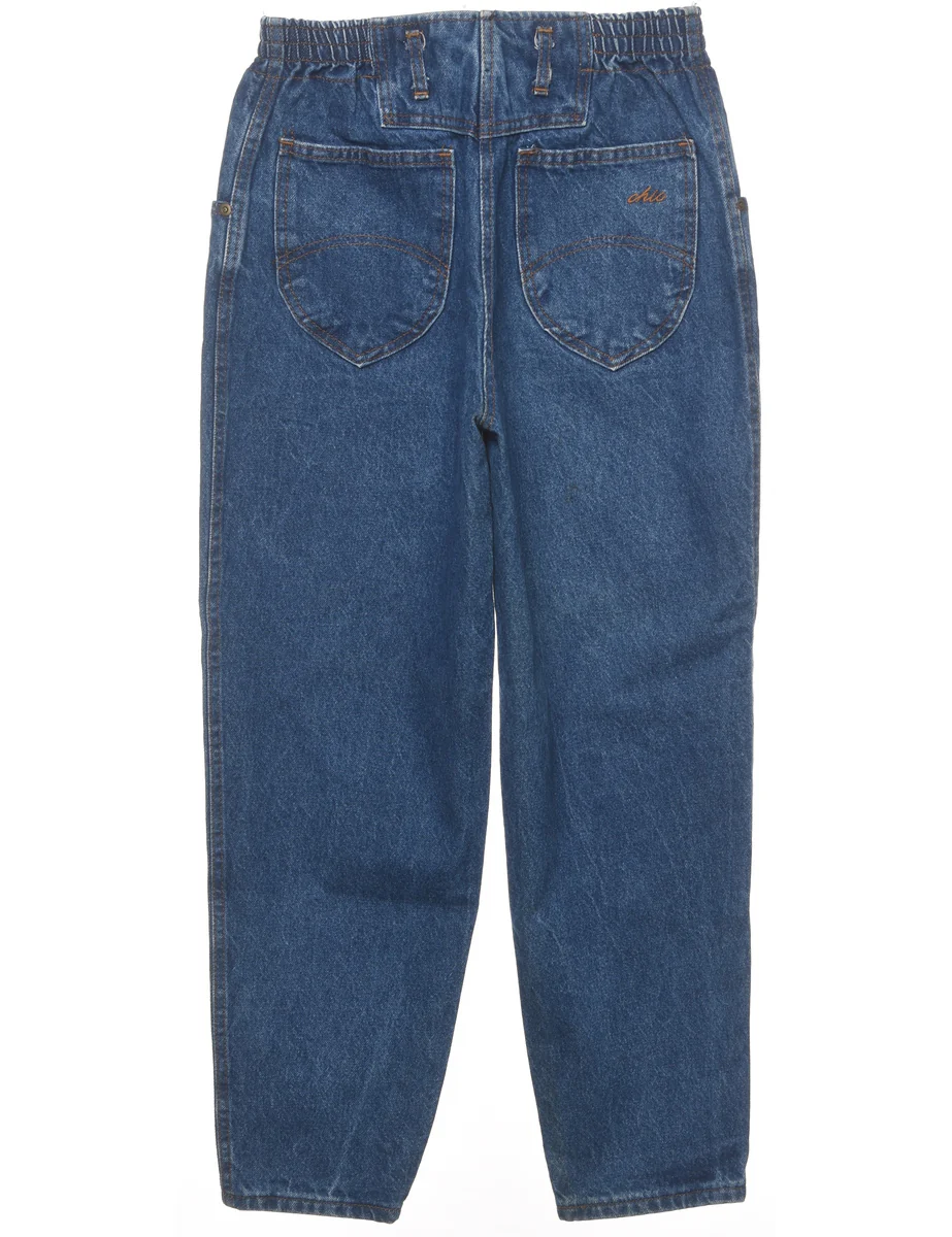 Vintage High Waist Denim Trousers - W27 L27 - Image 2