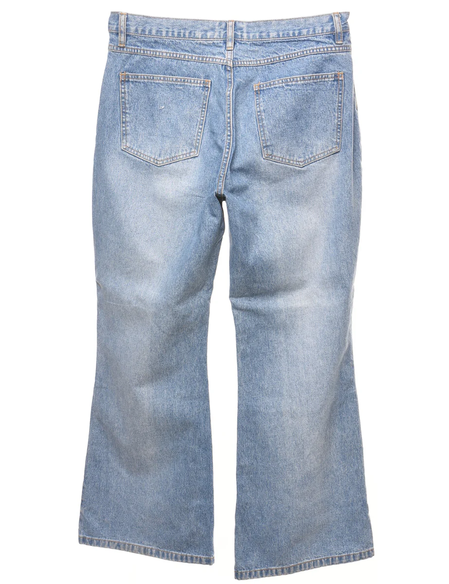 Y2K Vintage High Waist Light Wash Jeans - W32 L30 - Image 2