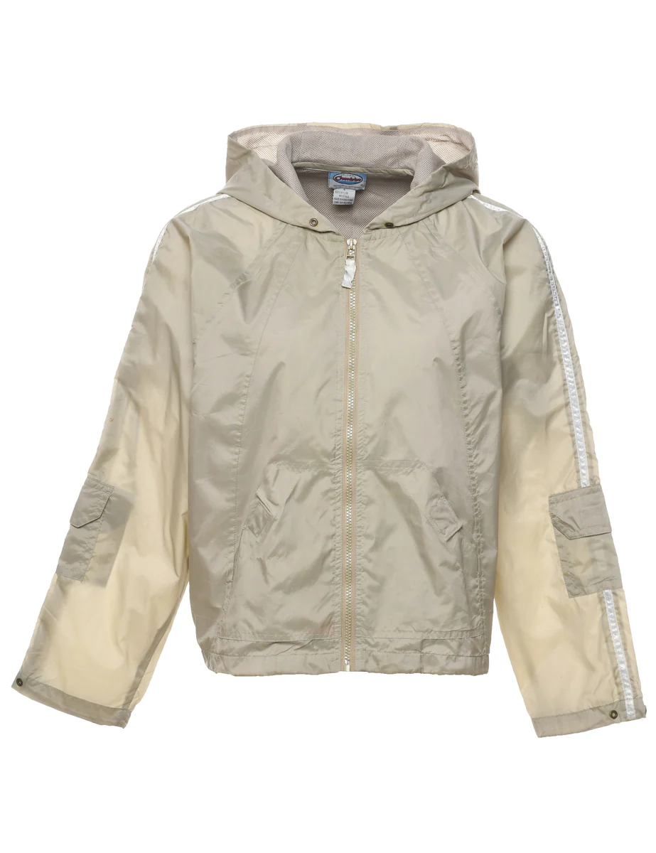 Vintage Hooded Nylon Jacket - L