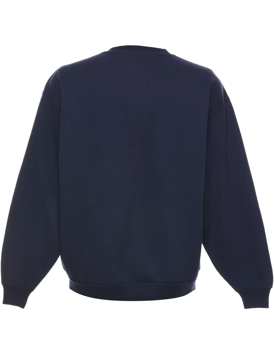 Vintage Hooked On My Grand Kids Embroidered Sweatshirt - L - Image 2