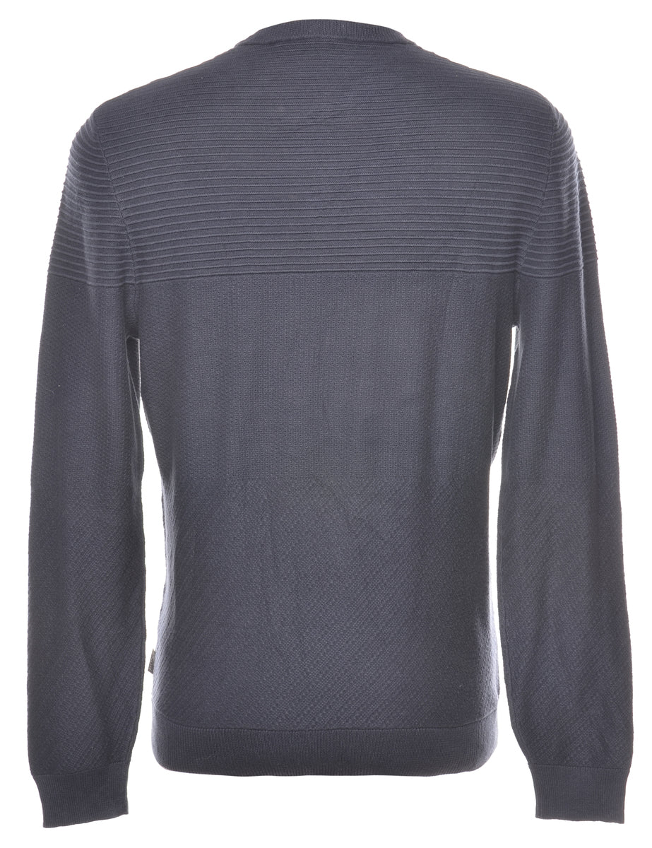 Hugo Boss Navy Jumper - M - Image 2