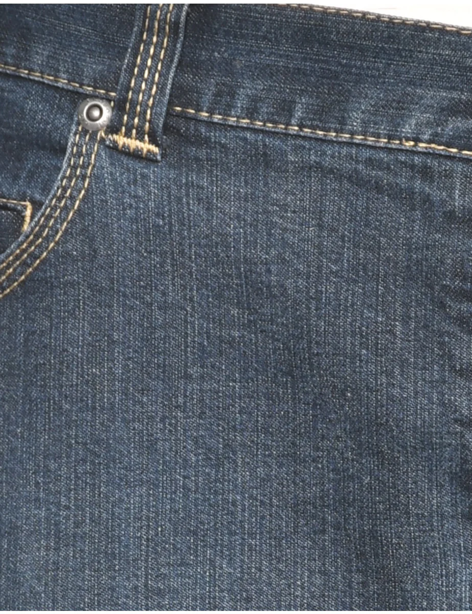 Vintage Indigo Denim Skirt - M - Image 3