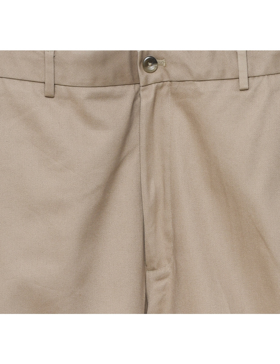 Vintage Izod Beige Classic Trousers - W36 L34 - Image 3