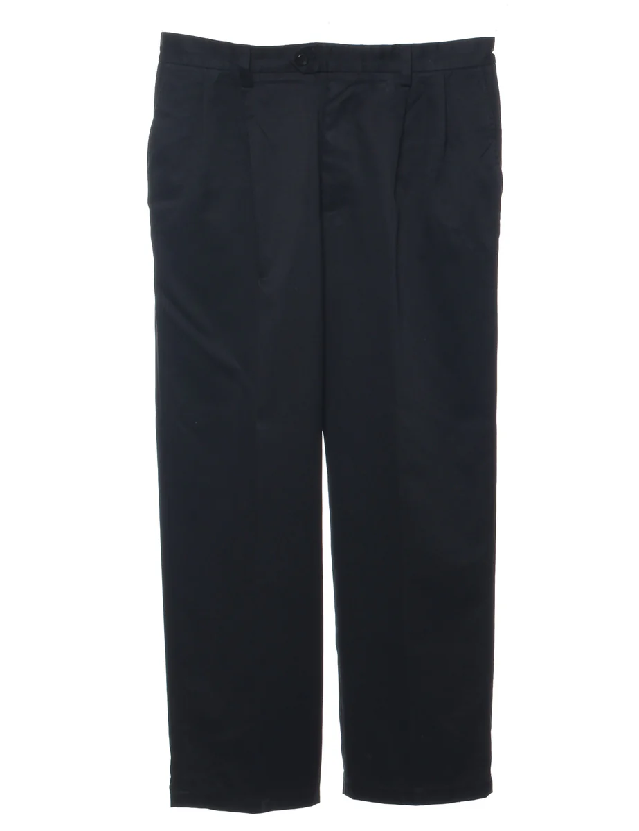 Vintage Izod Black Trousers - W34 L29