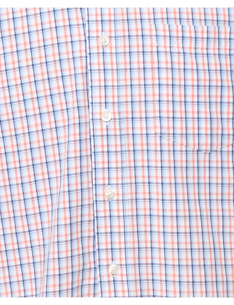 Vintage Izod Checked Shirt - M - Image 3