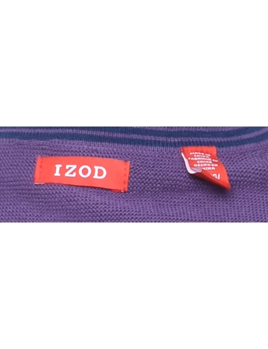Vintage Izod Purple Jumper - XL - Image 4