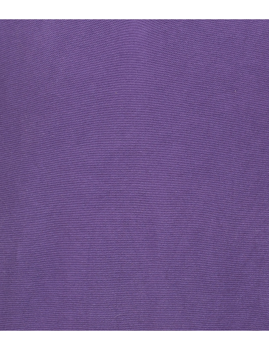 Vintage Izod Purple Jumper - XL - Image 3