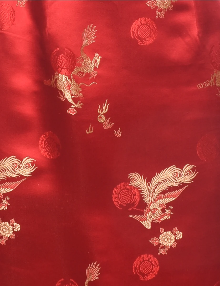 Vintage Jacquard Evening Dress - XS - Image 3