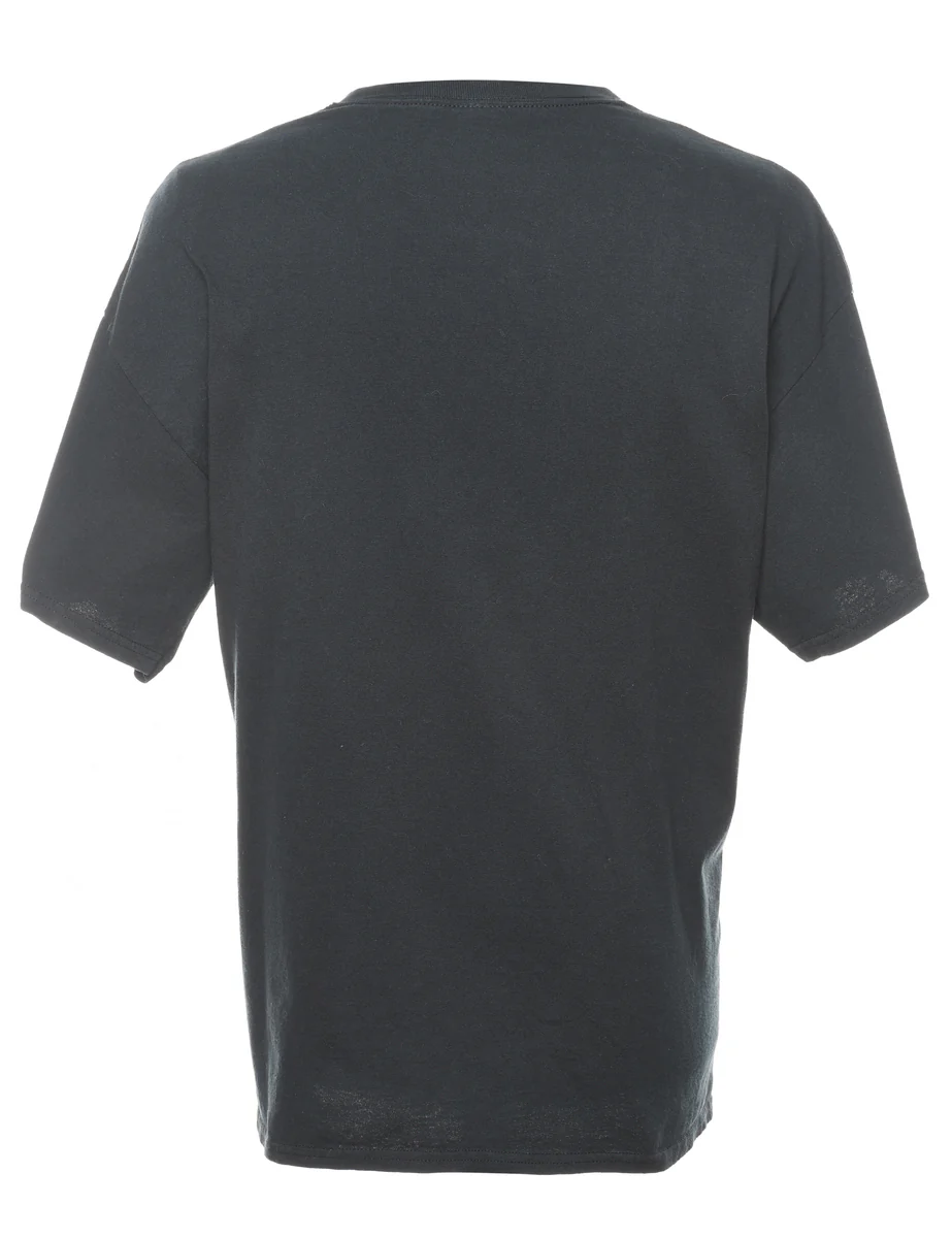 Vintage Jerzey Cutz Printed Black T-shirt - XL - Image 2