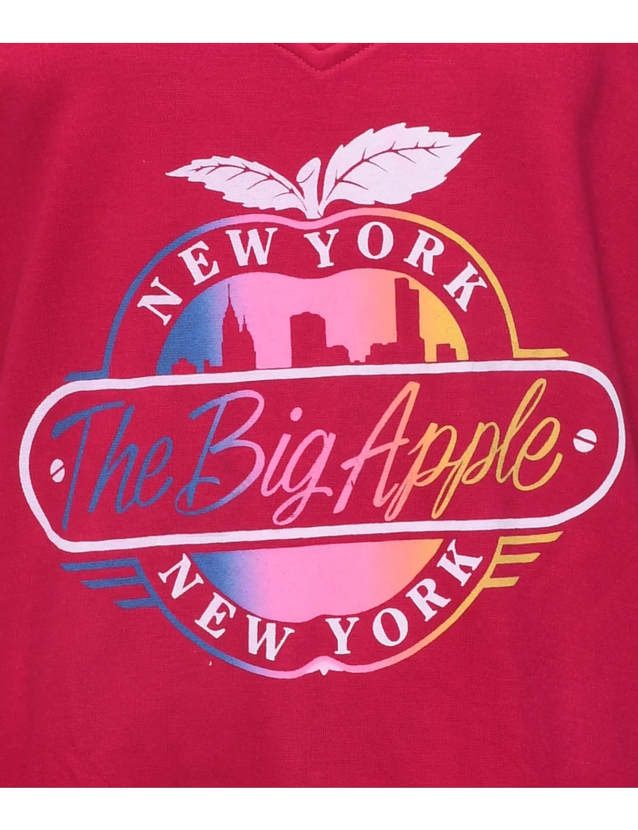 Justin Allen The Big Apple Printed Sweatshirt - M - Image 3