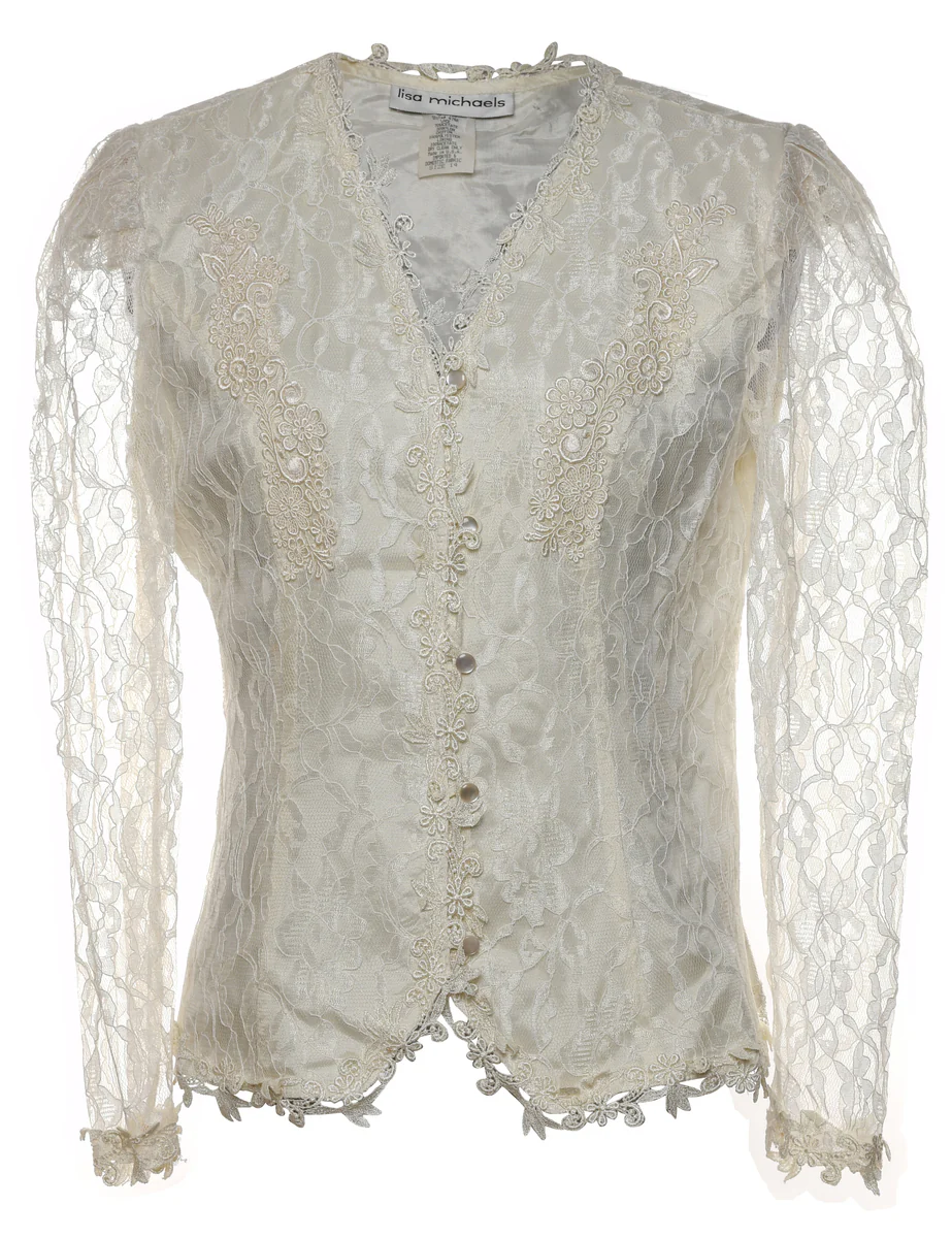 Vintage Lace Jacket - M