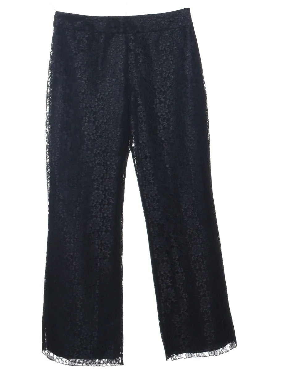 1990s Vintage Lace Trousers - W32 L31