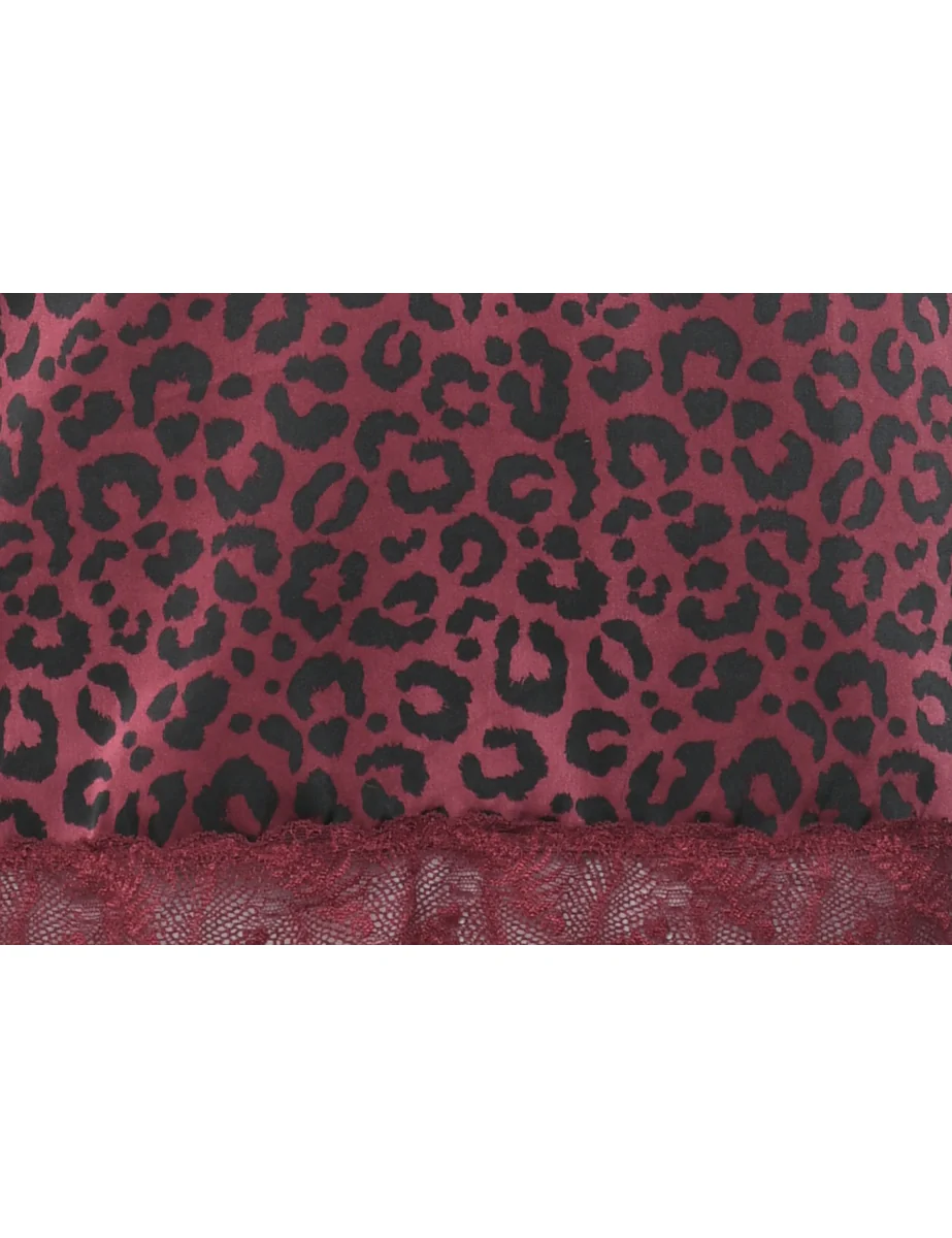 Vintage Leopard Pattern Slip - S - Image 3