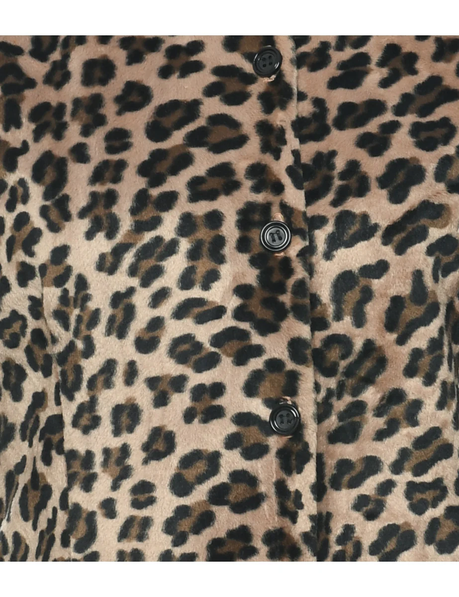 Leopard Print Jacket - S - Image 3