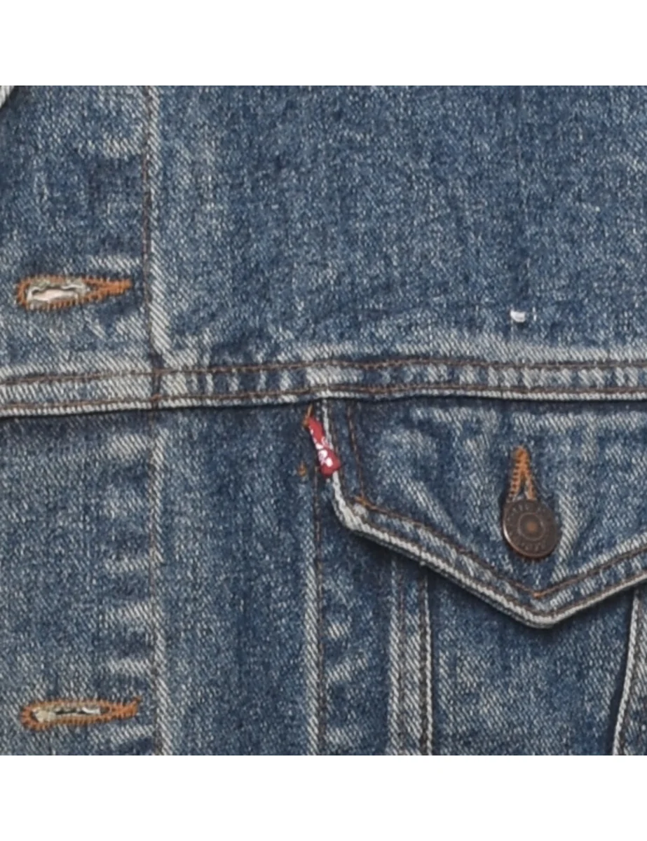 Vintage Levi's Dark Wash Denim Jacket - XL - Image 3