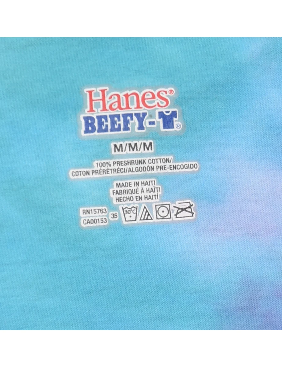 Vintage Light Blue & Pink The Salty Dog Cafe Tie Dye T-shirt - M - Image 4