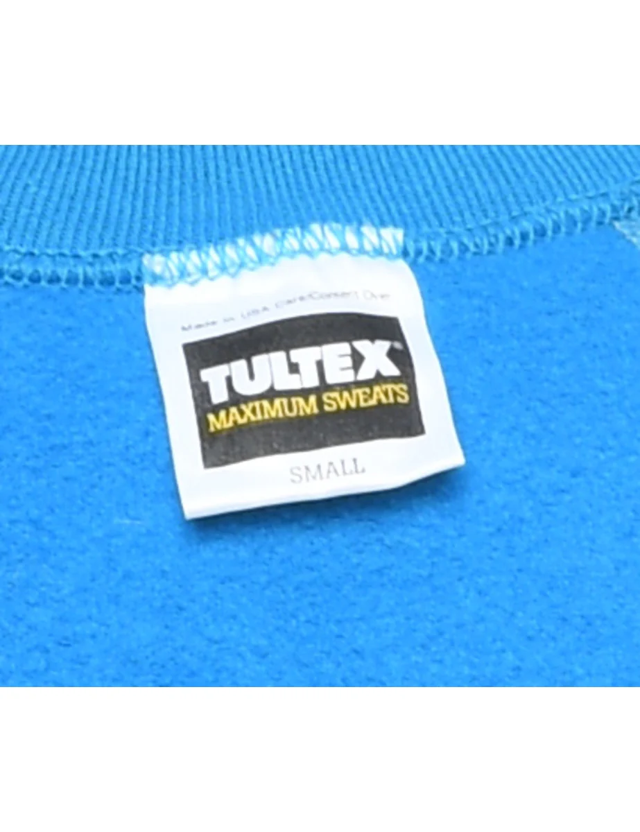 Vintage Light Blue Plain Sweatshirt - S - Image 4