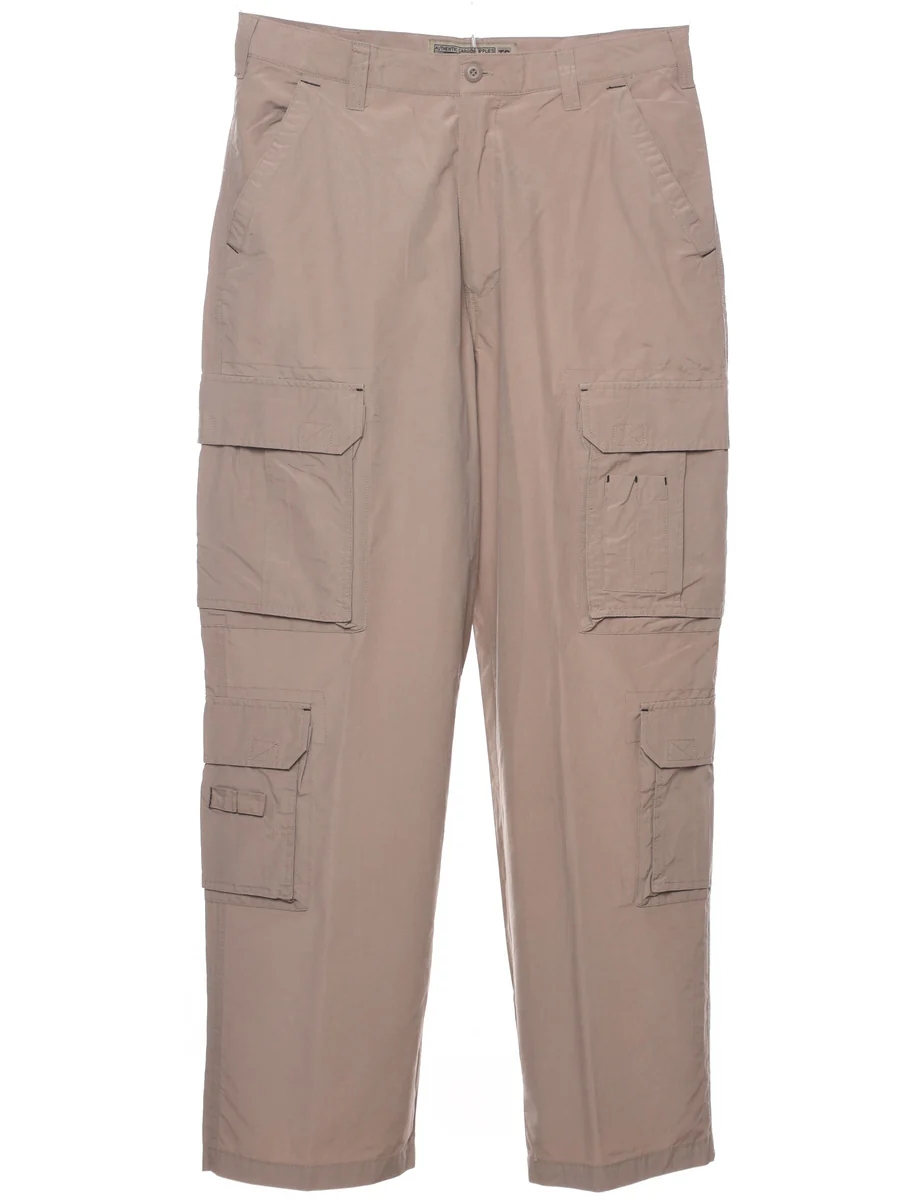 Vintage Light Brown Cargo Trousers - W32 L31